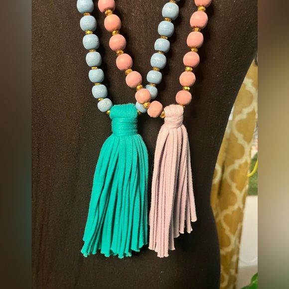 •Mare•Sole•Amore• Beaded Tassel Necklace - Picture 4 of 6